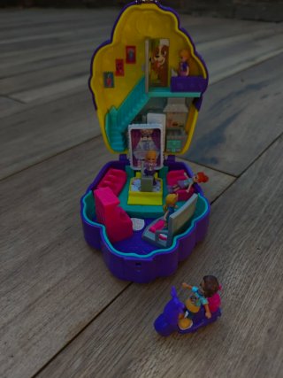 Lote Polly Pocket Casa Nieve y Cupcake