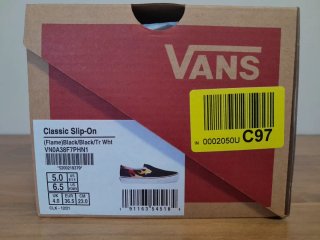 Vans Clásicas Slip-On Llamas Talla 36,5