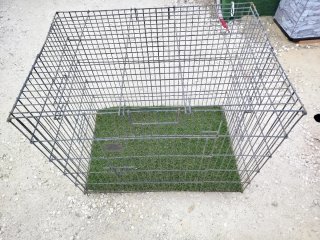 Jaula grande para perros gris