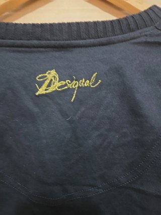Jersey Desigual Mujer Talla S Negra y Rosa