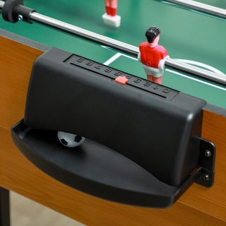 Mesa de Juego Multifuncional 4 en 1 con Billar, Ping Pong, Futbolín y Hockey de Mesa, Mesa Multijuego con Accesorios, en MDF y Acero, 107X61X84.5Cm