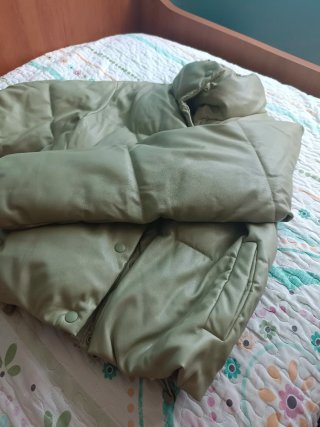 Chaqueta acolchada verde