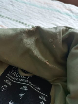 Chaqueta acolchada verde