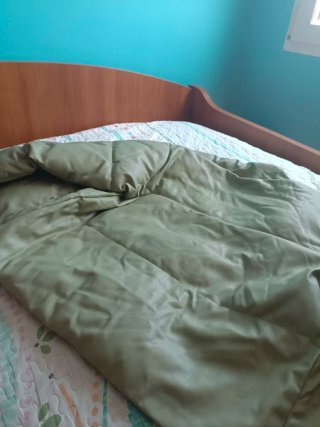 Chaqueta acolchada verde