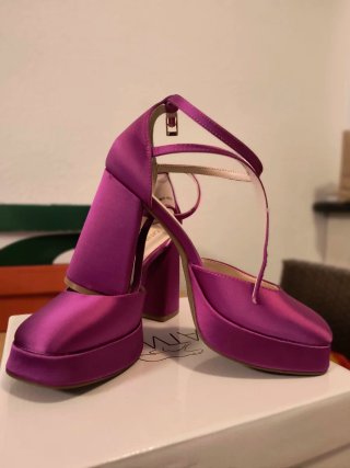 Tacones Catwalk Fucsia Talla 39