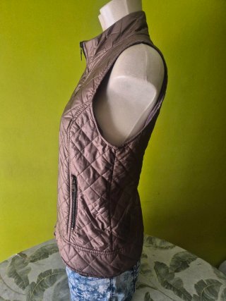 Chaleco acolchado marrón Made in Italy Talla L