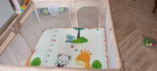 Parque infantil 120x120 + bolas y suelo