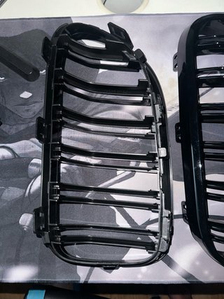 Rejillas Frontales para BMW E92 Negro Brillante