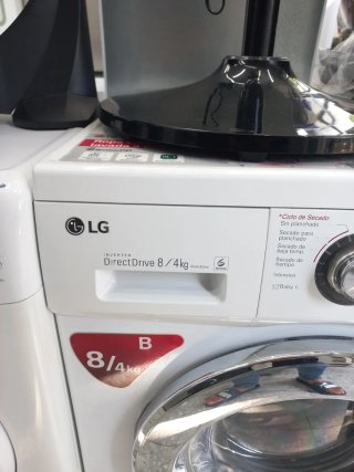 LAVADORA CON SECADORA LG 8/4 GARANTIA TRNASPORTE