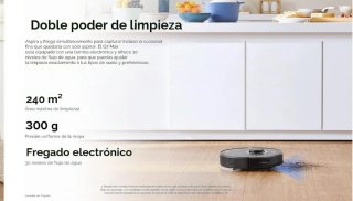 Robot aspirador negro