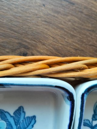 Juego Aperitivo Cerámica Arcola Flores Azules