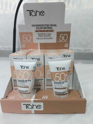 Tahe Fotoprotector Facial Color Natural SPF 50+
