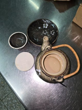 Tetera Sopera Japonesa Cerámica Bambú