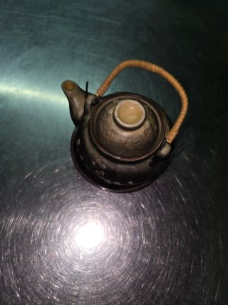 Tetera Sopera Japonesa Cerámica Bambú