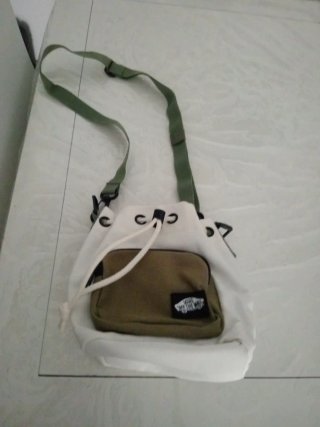 Bolso Bandolera Vans Blanco y verde
