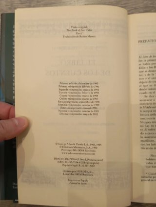 4 Libros de historia de la tierra media 1 edición.
