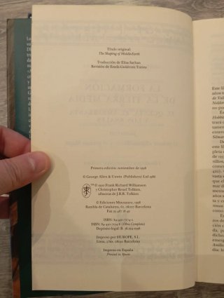 4 Libros de historia de la tierra media 1 edición.