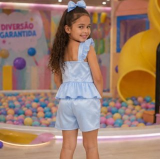 Completo Lilo & Stitch top e shorts