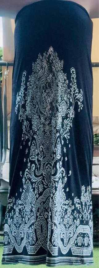 Abito Gonna Lunga Elisa Landri Nero Etnico Boho