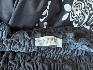 Abito Gonna Lunga Elisa Landri Nero Etnico Boho