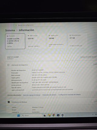 Portátil CHUWI CoreBook X i5 8ª 8GB RAM 512GB SSD