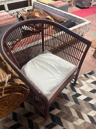 Sillón de ratán para jardín o interior