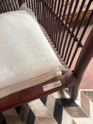 Sillón de ratán para jardín o interior