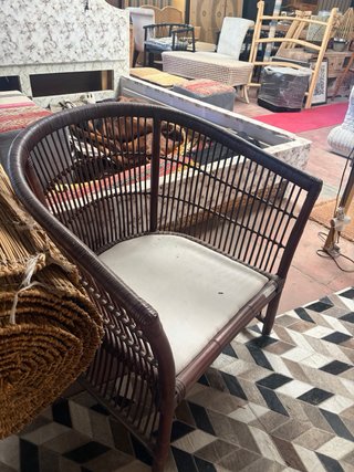 Sillón de ratán para jardín o interior