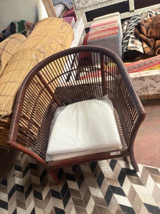 Sillón de ratán para jardín o interior
