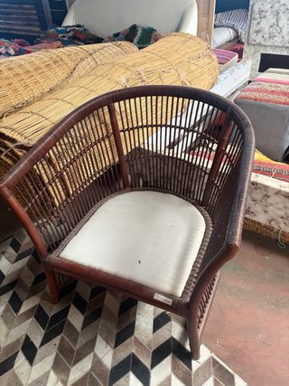 Sillón de ratán para jardín o interior