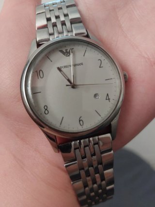 Reloj Emporio Armani Plata y Blanco