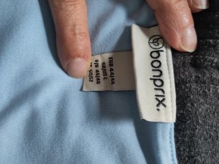 T-shirt cotone biologico azzurra