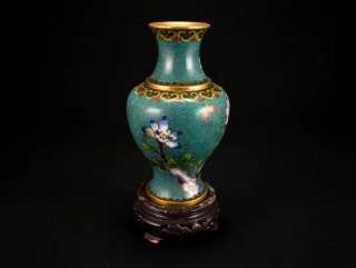 Pareja Jarrones Chinos Porcelana Vintage