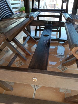 Conjunto Mesa y Sillas de Teca