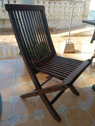 Conjunto Mesa y Sillas de Teca