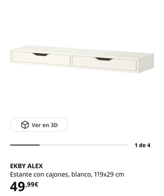 Estante cajones Alex Ikea