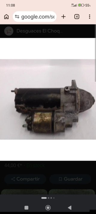 Motor de arranque para saab 93