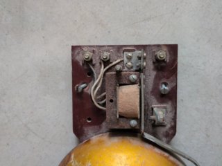 Campana timbre eléctrico industrial vintage