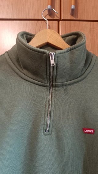Sudadera Levi's verde con cremallera
