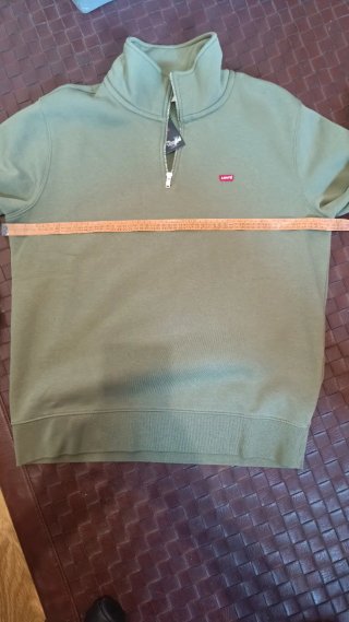 Sudadera Levi's verde con cremallera