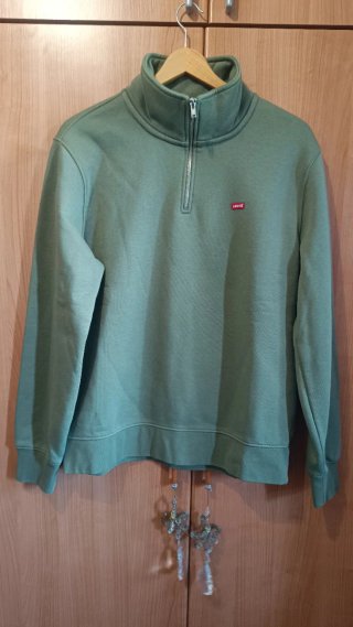 Sudadera Levi's verde con cremallera