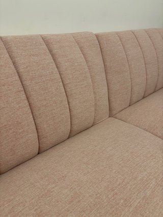 Sofá cama rosa