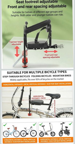 Asiento de Bicicleta para Niños