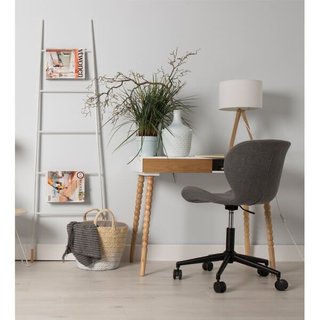 Lámpara de mesa trípode de madera