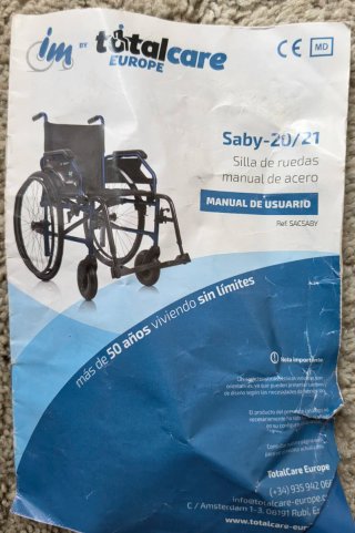Silla de ruedas autopropulsable TotalCare Saby-21