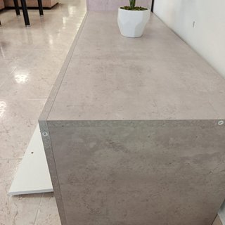 Mueble TV 2 Puertas 120cm Gris y Blanco