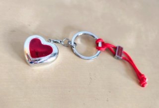 Portachiavi cuore rosso Bagutta