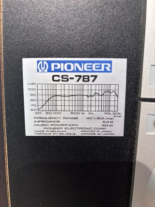 Altavoces Vintage Pioneer (Negro)