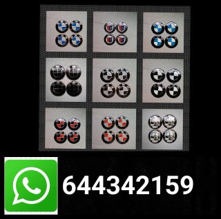 4 Pegatinas BMW 56mm tapabuje centro rueda llanta