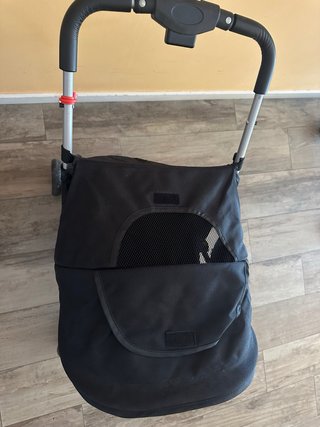 Cochecito para perros negro